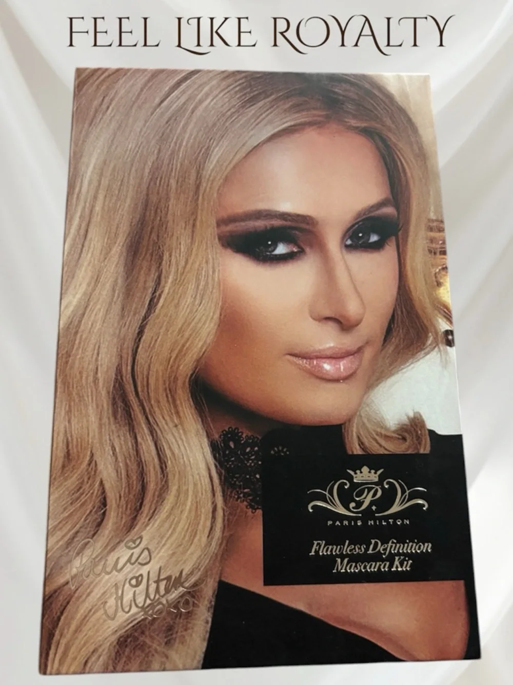 Paris Hilton Flawless Definition Volume Mascara Black Eyeliner Beauty Makeup Kit